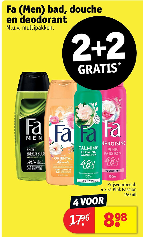 Fa (Men) bad, douche en deodorant