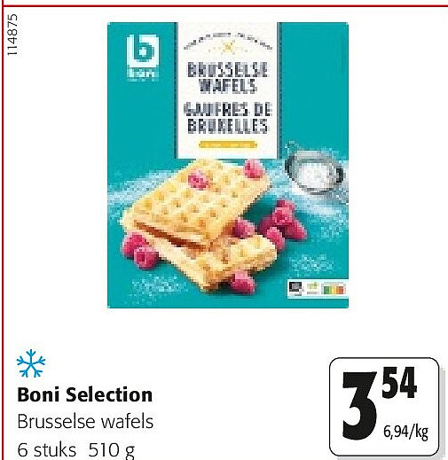 Boni Selection Brusselse wafels 6 stuks 510 g