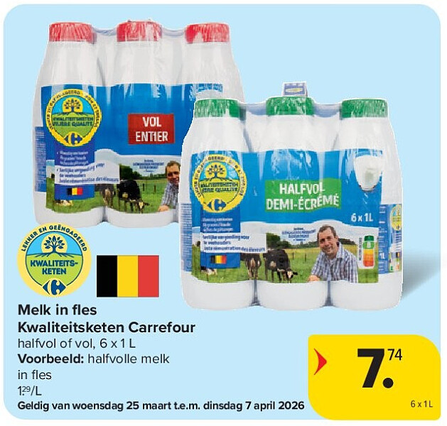 Melk in fl es Kwaliteitsketen Carrefour