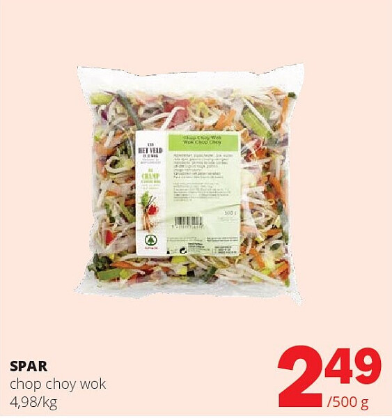 SPAR chop choy wok