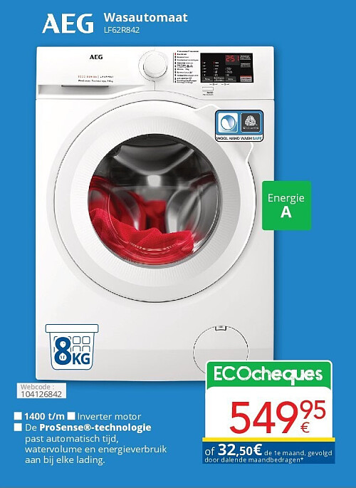 Aeg Wasautomaat LF62R842