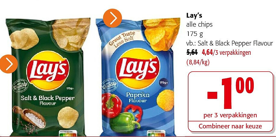 Lay’s alle chips 175 g