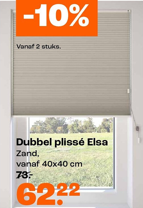 Dubbel plissé Elsa