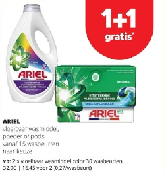 ARIEL vloeibaar wasmiddel color 30 wasbeurten