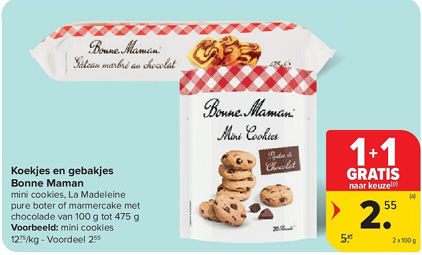 Koekjes en gebakjes Bonne Maman