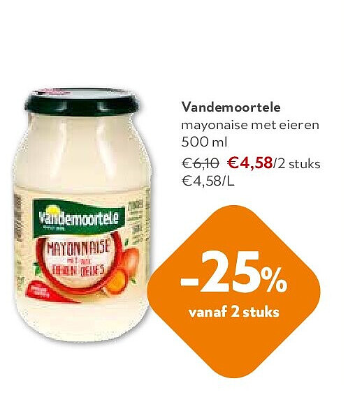 Vandemoortele mayonaise met eieren 500 ml