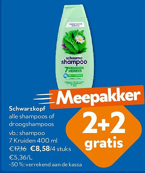 Schwarzkopf shampoo 7 Kruiden 400 ml