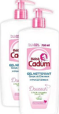 Gel nettoyant corps et cheveux bébé Cadum 750 ml