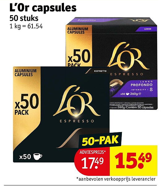 L’Or capsules