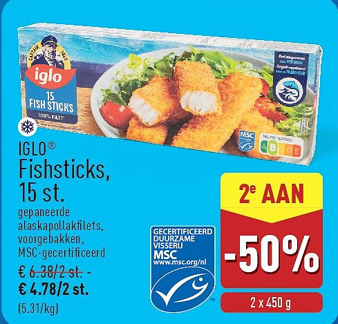 Fishsticks, 15st.