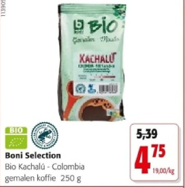 Boni Selection Bio Kachalú - Colombia gemalen koffie 250 g