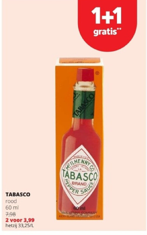 TABASCO rood 60 ml
