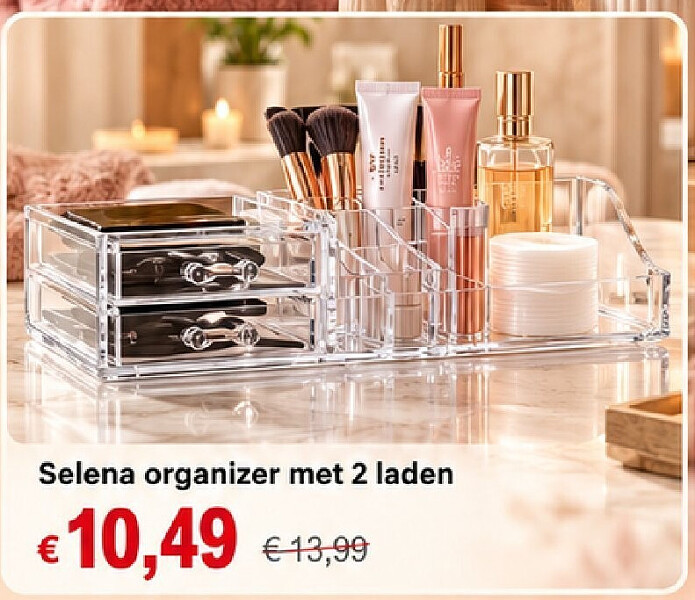 Selena organizer met 2 laden