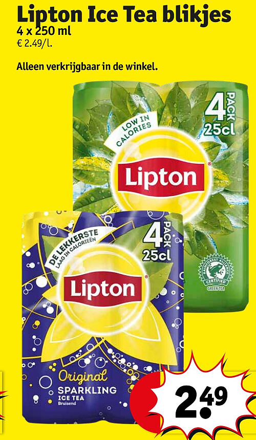 Lipton Ice Tea blikjes