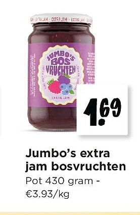 Jumbo’s extra jam bosvruchten