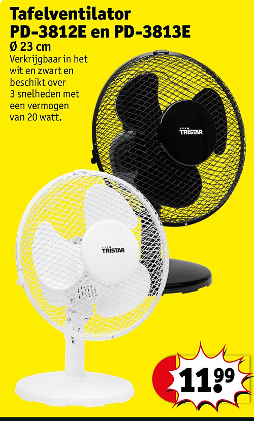 Tafelventilator PD-3812E en PD-3813E
