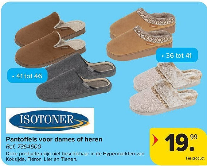Pantoffels voor dames of heren