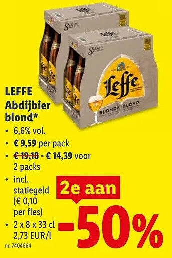 Abdijbier blond