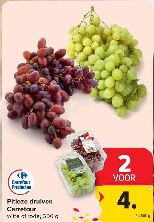 Pitloze druiven Carrefour