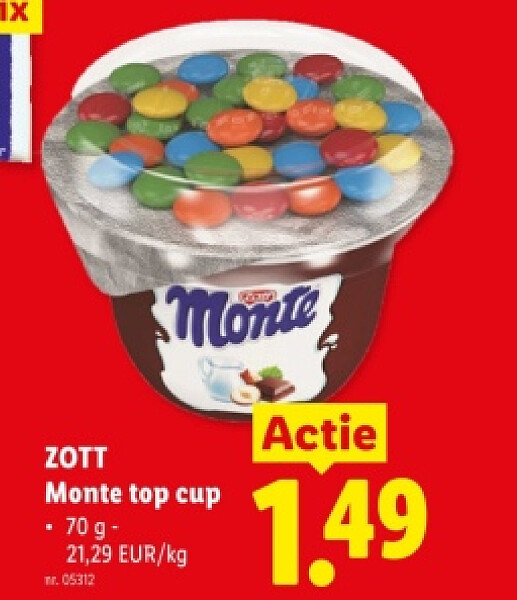 Monte top cup