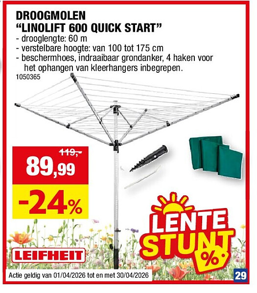 DROOGMOLEN “LINOLIFT 600 QUICK START”