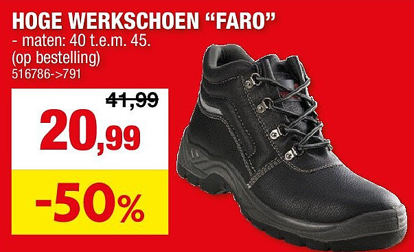 HOGE WERKSCHOEN “FARO”