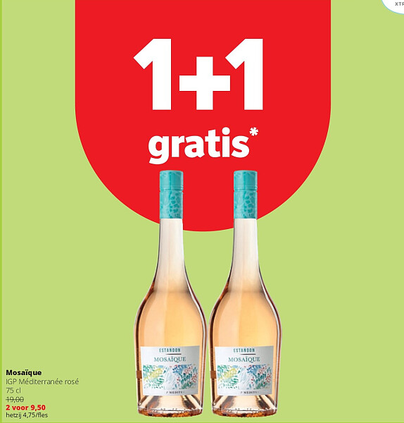 Mosaïque IGP Méditerranée rosé 75 cl