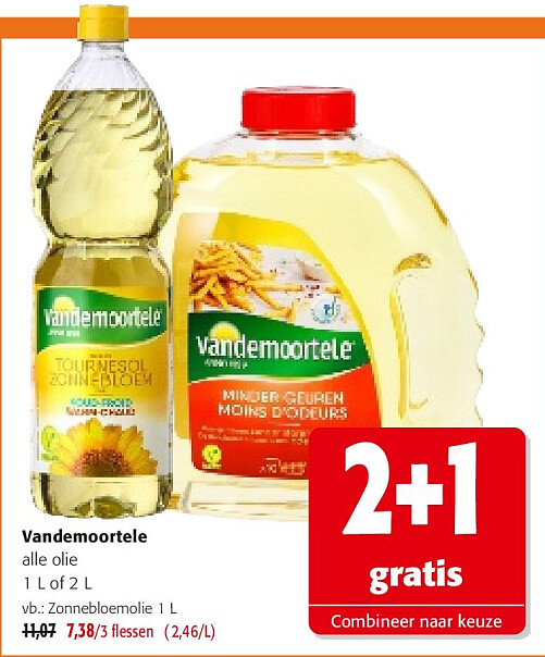 Vandemoortele Zonnebloemolie 1 L