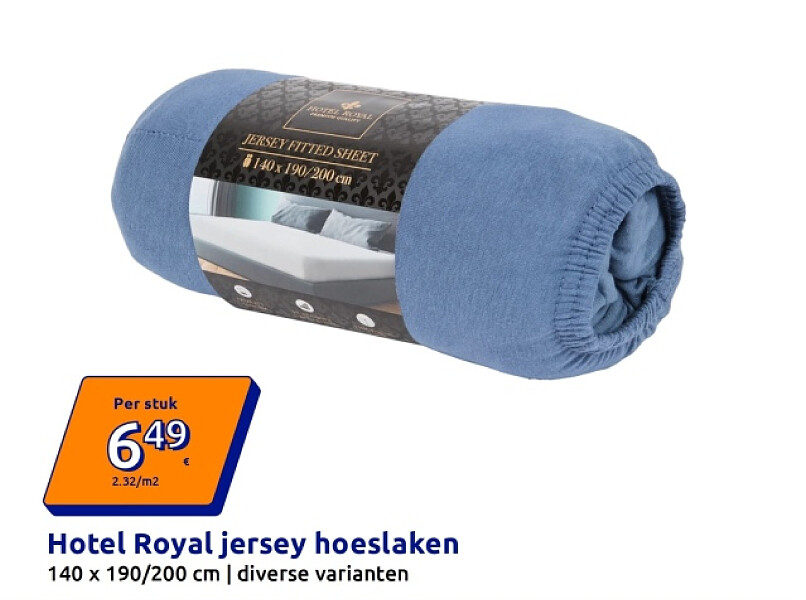 Hotel Royal jersey hoeslaken