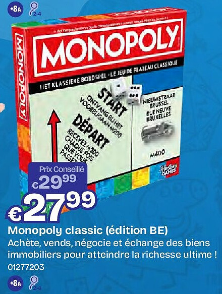 Monopoly classic (édition BE)