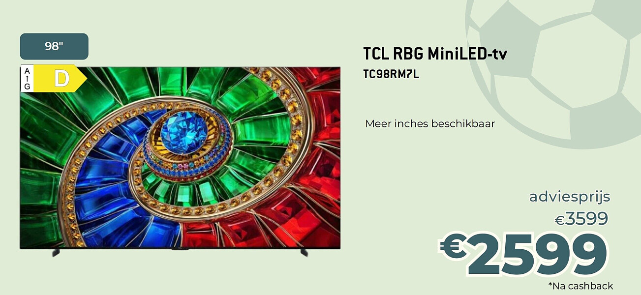 TCL RBG MiniLED-tv TC98RM?L