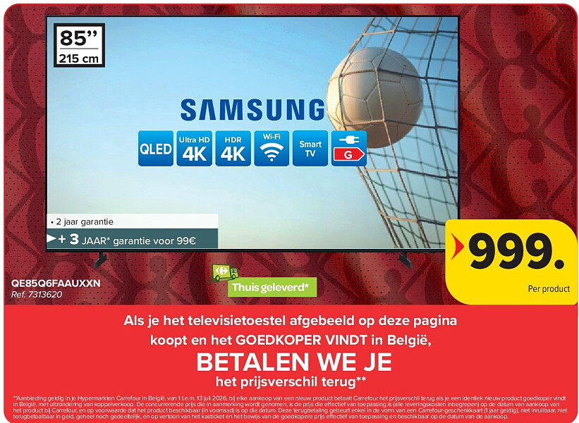 SAMSUNG QE85Q6FAAUXXN QLED TV