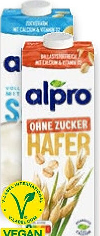 ALPRO Pflanzendrink Hafer ohne Zucker oder Soya Original