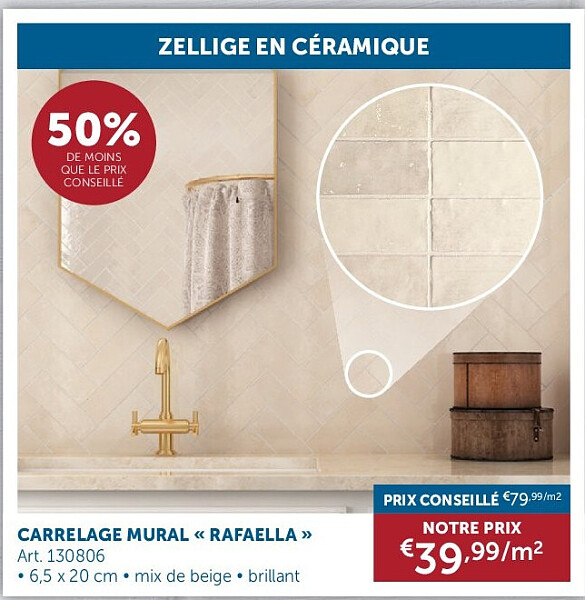 CARRELAGE MURAL « RAFAELLA »