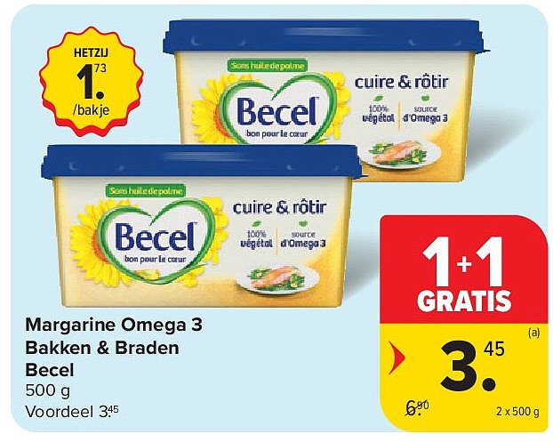 Margarine Omega 3 Bakken & Braden Becel