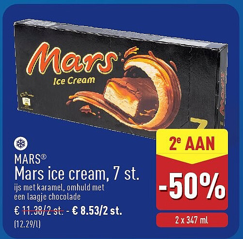 Mars ice cream, 7st.