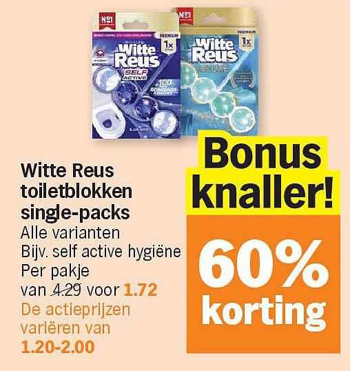 Witte Reus toiletblokken single-packs