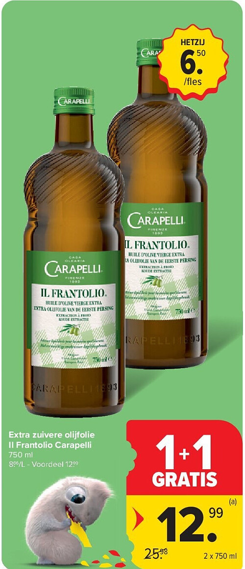 Extra zuivere olijfolie Il Frantolio Carapelli