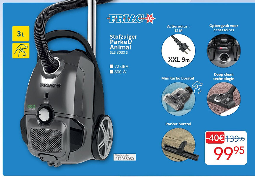 Stofzuiger Parket/ Animal 3L