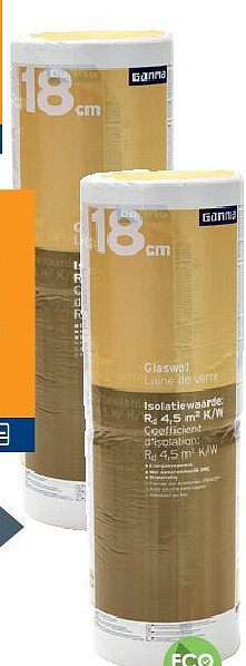 GAMMA glaswol dikte 18 cm