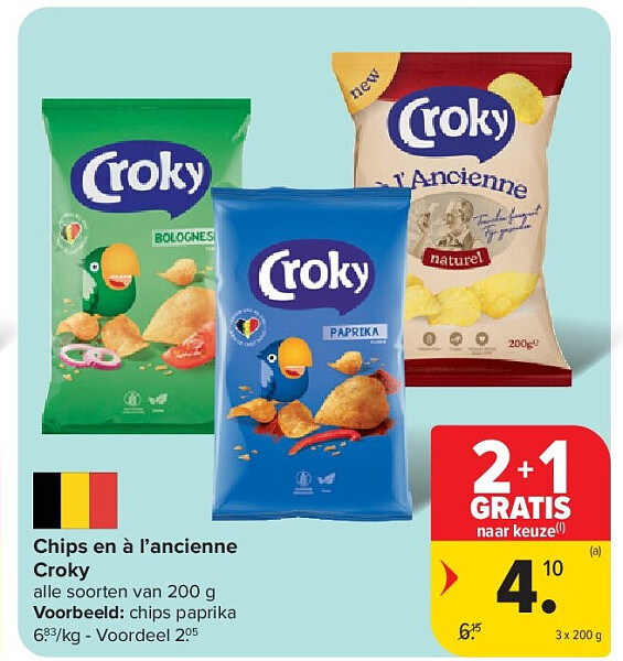 Chips en à l’ancienne Croky