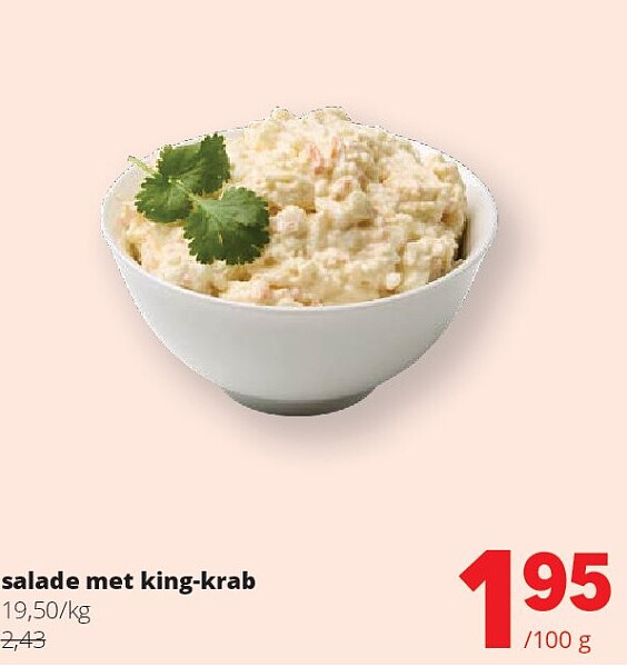 salade met king-krab