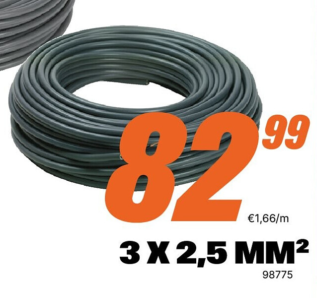 XVB CCA KABEL 50 M 3 X 2,5 MM²