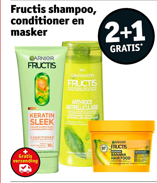 Fructis shampoo, conditioner en masker
