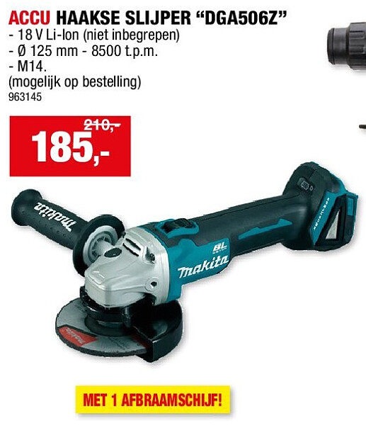 ACCU HAAKSE SLIJPER “DGA506Z”