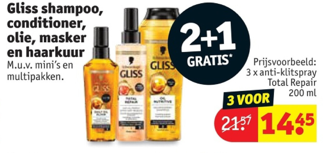 liss shampoo, conditioner, olie, masker en haarkuur
