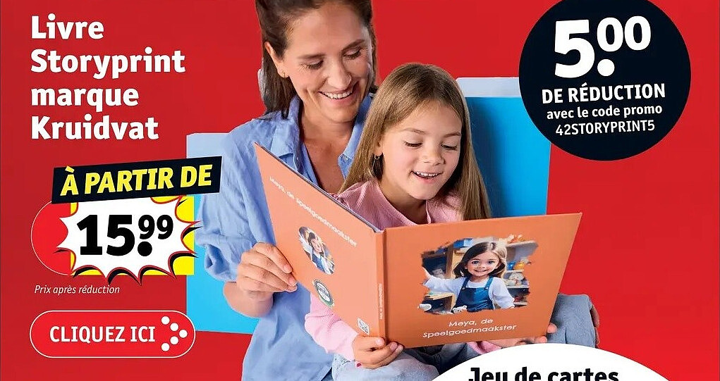 Livre Storyprint marque Kruidvat
