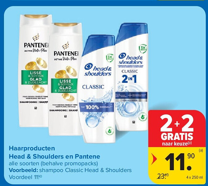 Haarproducten Head & Shoulders en Pantene