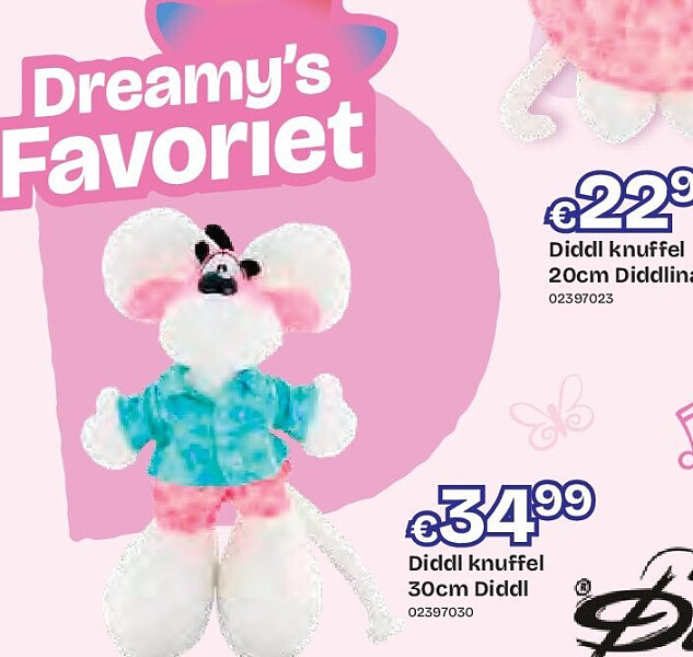 Diddl knuffel 30cm Diddl