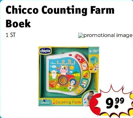 Chicco Counting Farm Boek